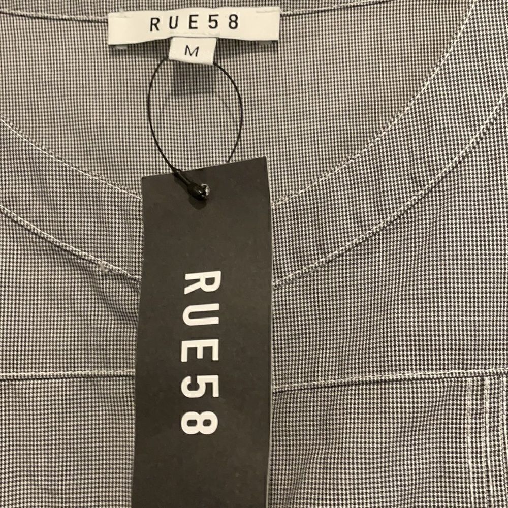 RUE58 GREY AND WHITE SHIRTDRESS.  NEW - Picture 4 of 14